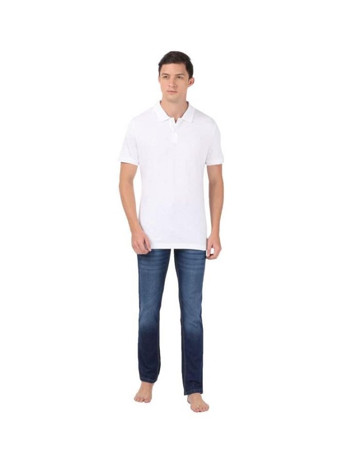 JOCKEY - Jockey IM16 Men Tencel Micro Modal and Cotton Blend Printed Half Sleeve Polo T Shirt - Image 1