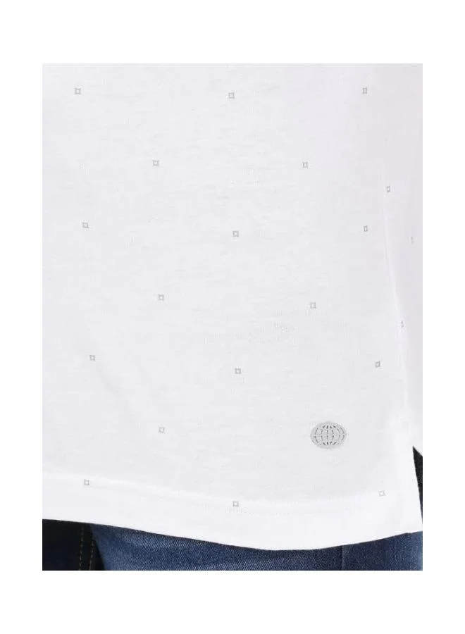 Jockey white IM16 Men Tencel Micro Modal and Cotton Blend Printed Half Sleeve Polo T Shirt for Men | Best Price UAE