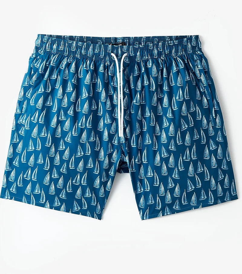 JUNE Men's Regular Fit Patterned Denim Shorts