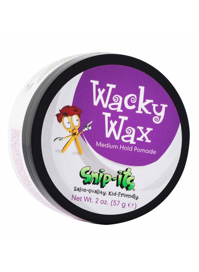 Snip-its Wacky Wax Medium Hold Pomade, 2oz - Image 1