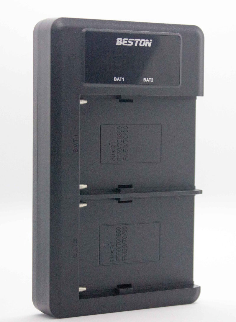 بيستون شاحن مزدوج BESTON لبطاريات Sony F550 بمنفذ USB Type-C - Image 3