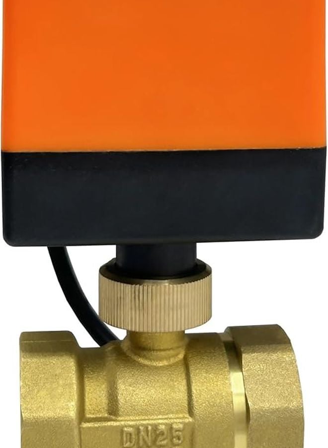 1 بوصة صمام كرة نحاسي ذو اتجاهين بمحرك DC12V CR03 مشغل كهربائي - Image 4