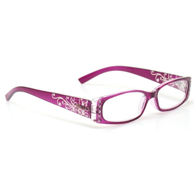 Kerecsen Reading Glasses 4 Pairs Ladies Readers Spring Hinge with Laser Pattern Eyeglasses for Women (4 Pack Mix Color  2.00) - Image 5