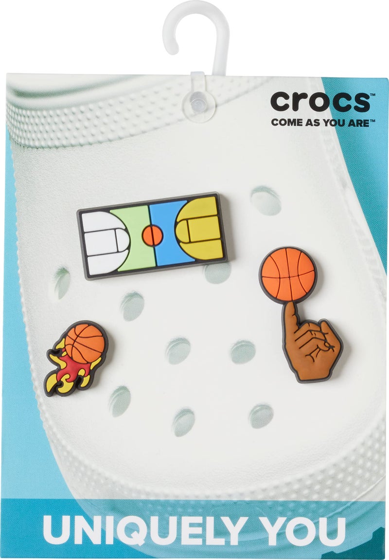 Crocs Jibbitz 3-Pack Shoe Charms | Jibbitz, B Ball Bro, Small - Image 2