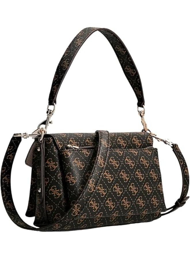 جس حقيبة كتف صغيرة بشعار Eco Brenton 4G للسيدات من GUESS\BAGD010  - Image 2