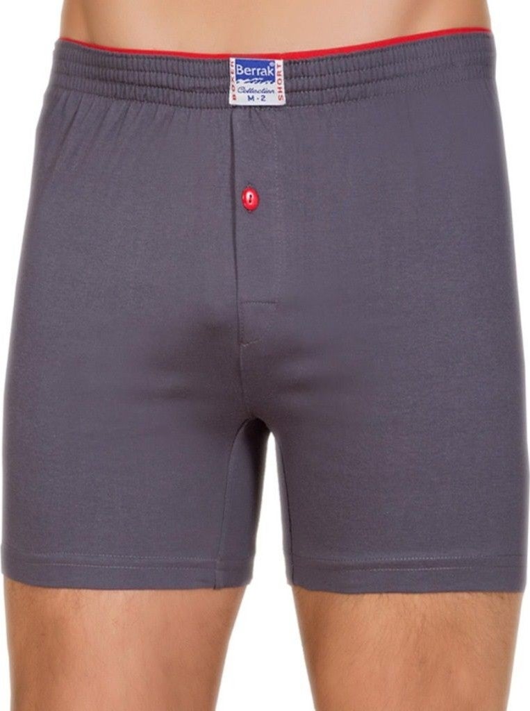 Berrak 6 Pieces Smoked Color Combed Cotton Boxer