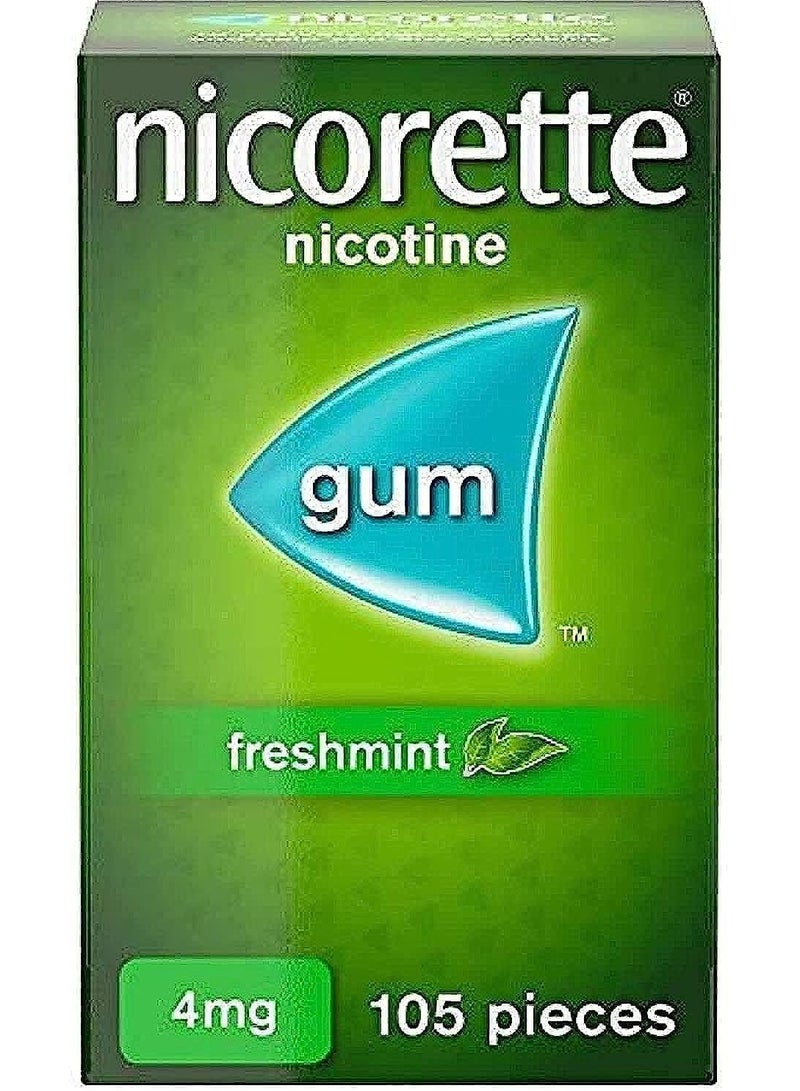 نيكوريتي – علكة بنكهة النعناع المنعش – 4 مجم – 105 قطعة - Image 1