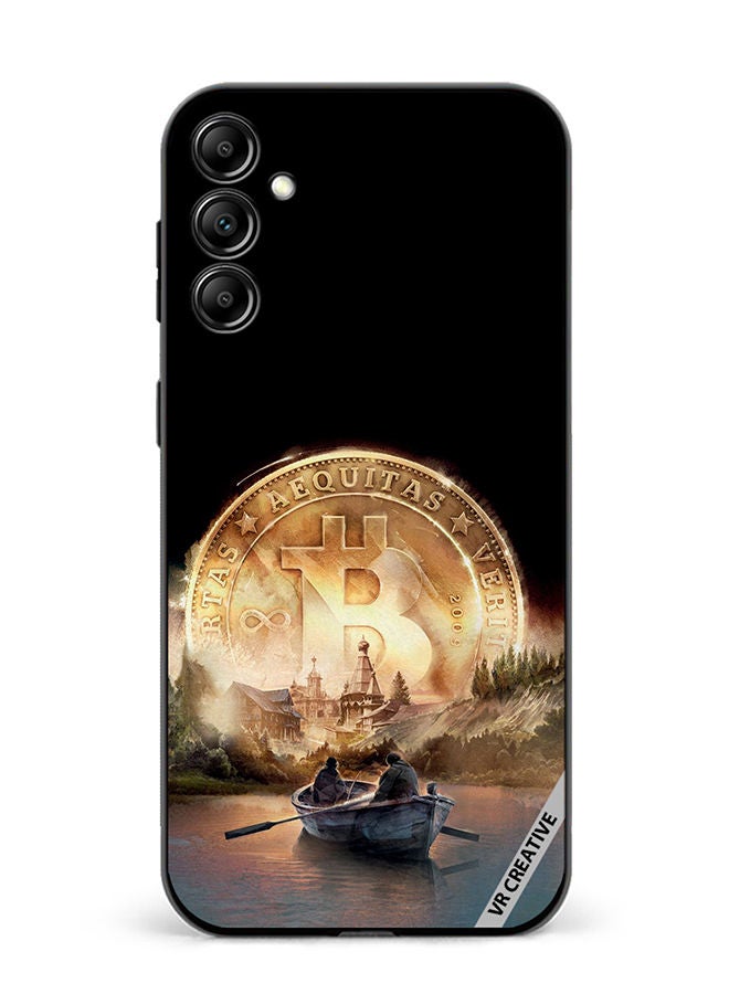 VR CREATIVE Protective Case Cover For Samsung Galaxy M54 River Of Bitcoin Design Multicolour - Image 1