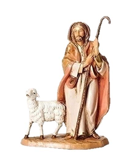 Fontanini The Good Shepherd with Sheep Italian Nativity Village Figurine - Image 1