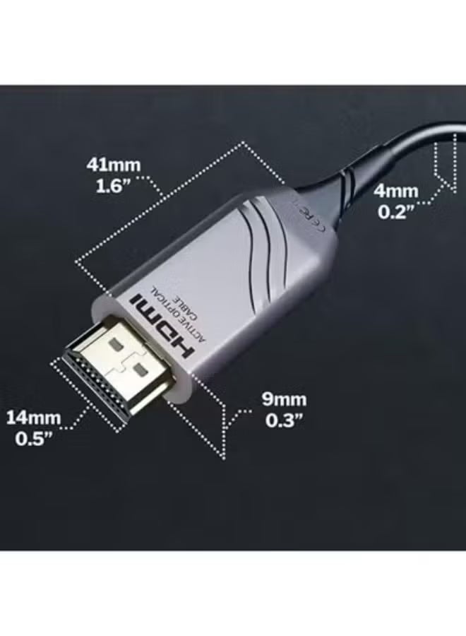 HDMI 2.1 Fiber Optic Cable, 20 m, High-Speed 48 Gbps Cable Supporting 8K and 4K High Refresh Rate - Image 4