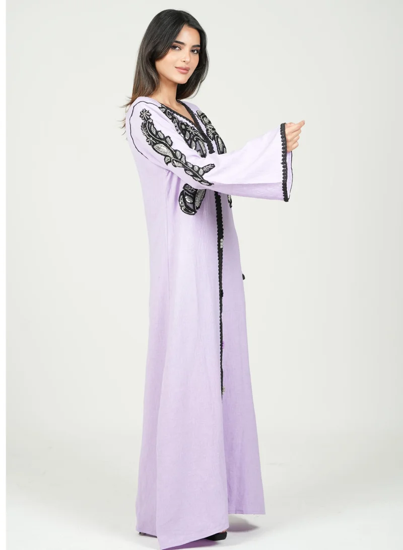 AL BENT AL SHARQIEH embroidred jalabiya dress