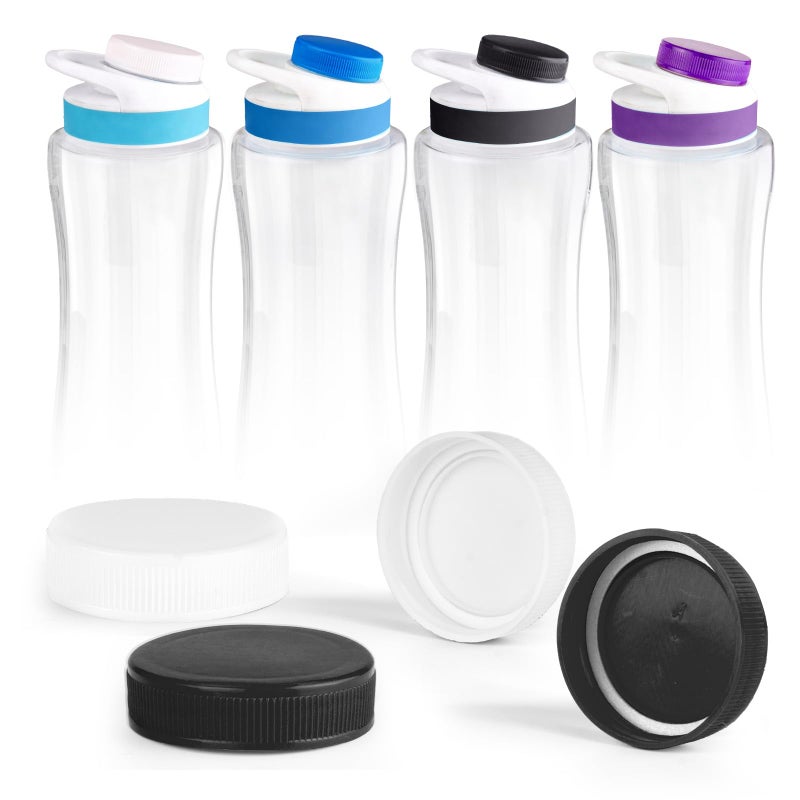 gocola Lid for Cirkul Water Bottle - 4 Pack Cap Lid Replacements Compatible with Cirkul, Fits Cirkul Flavor Cartridges, Essential Accessories for Plastic and Stainless Steel Water Bottles - Image 1
