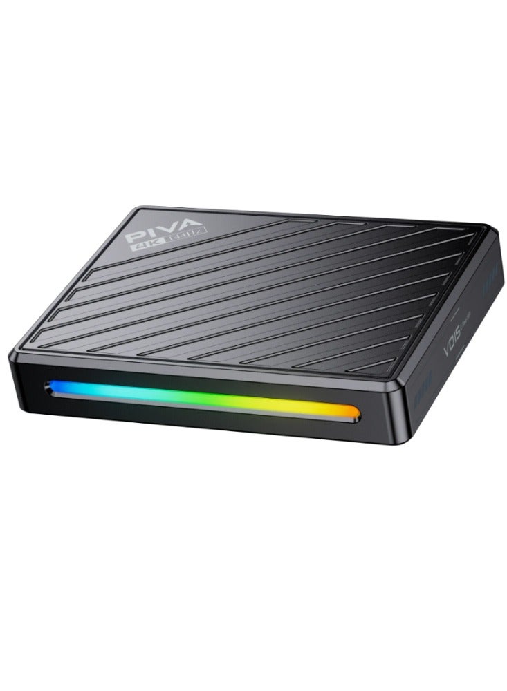 PIVA VD15 Live Streaming Video Capture Card with Professional 4K RGB Lighting and 166Hz Variable Refresh Rate RGB VRR for HDMI Port for XBox, PS5, Switch, Live Streaming, DJI Drones - Image 1