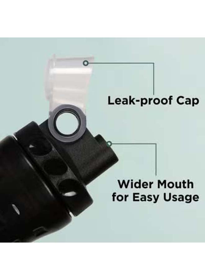 Nivia G-2020 Sippers Water Bottles for Sports/Outdoors, Cycling Gym & Running Bottles for, Training, Exercise & Fitness, Light Weight, & Leakproof with Quick-Grip (740 ml, Black) - Image 3