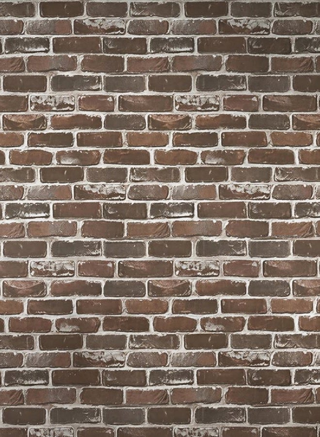 Timeet Vintage Brown Brick Wallpaper Peel and Stick Wallpaper 17.7"×197" Self Adhesive Brick Wallpaper Removable Faux 3D Brick Wallpaper for Walls Fireplace Autumn Home Decor - Image 1