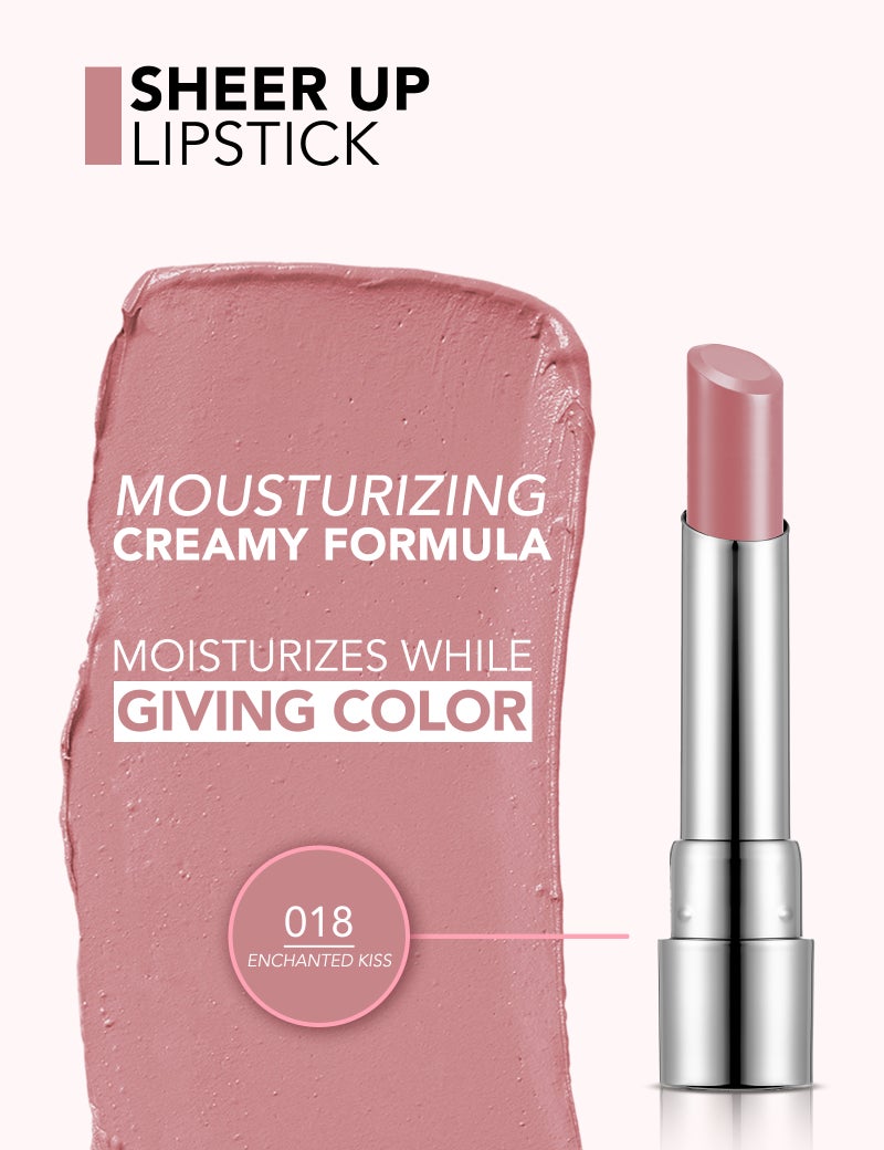 flormar Sheer Up Lipstick 018 Enchanted Kiss - Image 3