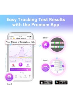 Easy@Home Easy@Home Ovulation Test Strips, 100 Pack Fertility Tests, Ovulation Predictor Kit  - Image 4