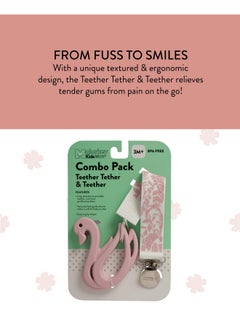 Malarkey Kids Malarkey Kids Baby Teething Toy for Babies 0-12 Months teether Pain Relief Toy with Clip Set Neutral Shower Gift for Boys and Girls Soft Safe BPA-Free Silicone Natural Organic (Baby Shark, Pack of 1)  - Image 5