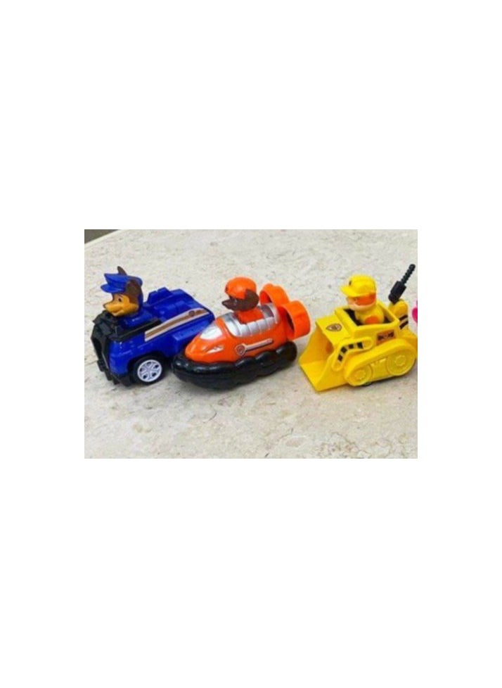 null - Paw Patrol 6-in-1 Pull Back Figures. All the characters are in one box, and they also come with their own cars. The cars run, but when you pull them back, they will go forward. Holiday toy, birthday gift, for children, boys, and girls. - Image 1