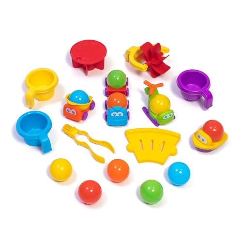 Step2 مركز مغامرات Step2 Ball Buddies طاولة مائية للأطفال للاستخدام الداخلي والخارجي، طاولة حسية مائية للأطفال، حوض ألعاب مائية للأطفال من عمر 15 سنة، 23 قطعة، إكسسوارات ألعاب مائية، باللون الأزرق - Image 5