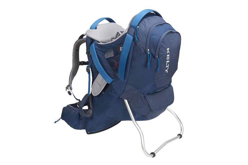 Kelty Journey PerfectFIT ELITE Child Carrier for Infants and Toddlers Zippered Pockets Galore 26L Waistbelt Aluminum Frame Integrated Sunshade