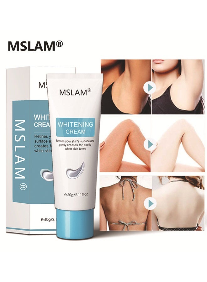 MSLAM Whitening Cream,Can Moisturizes For Armpit, Underarm ，Neck, Knees，Remove Melanin From The Skin And Create Smoother Skin，Suitable For All Skin 60g - Image 1