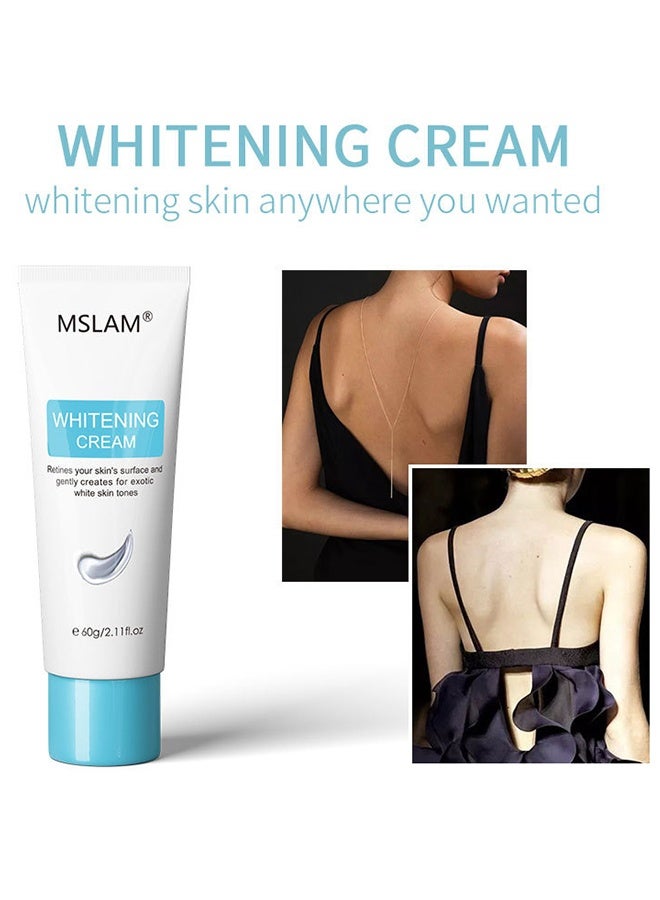 MSLAM Whitening Cream,Can Moisturizes For Armpit, Underarm ，Neck, Knees，Remove Melanin From The Skin And Create Smoother Skin，Suitable For All Skin 60g - Image 2