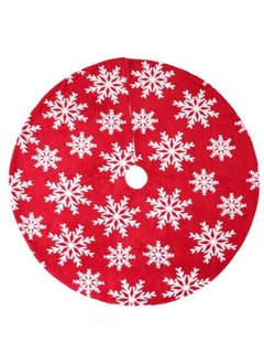 ACLIX Christmas Decorative  Tree Skirt Red White 90cm  - Image 1