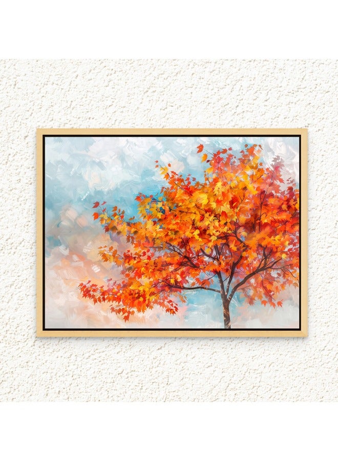 Art Decor Framed Canvas Wall Art of Autumn Tree Landscape Art Print Wall Decor for Home Office Living Room Bedroom Gifting - Image 1