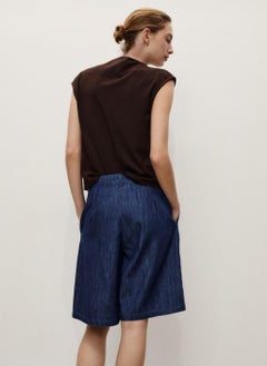 MANGO Rinse-Wash Denim Bermuda Shorts  - Image 2