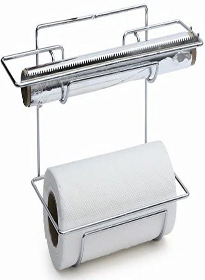 Shiyon Paper Roll Dispenser Hanger Stand & Holder for Cling Film Wrap Aluminium Foil Kitchen Roll Plastic Wrap. (Foil n Roll Holder) - Image 1