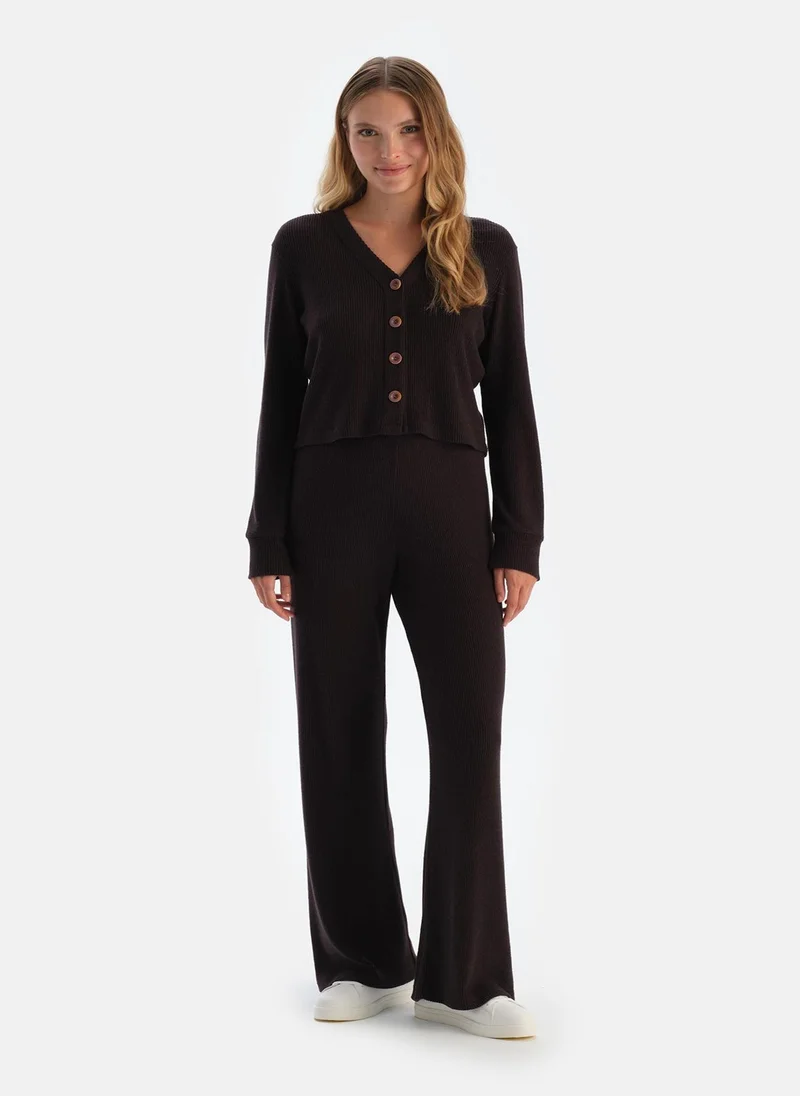 داجي Trousers %100 Cotton Mid Rise Homewear