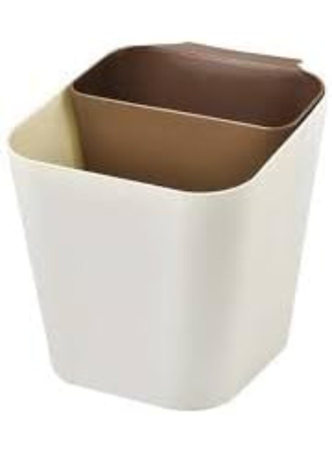 باسكت مطبخ مستورد عملي مع قطعة إضافية معلقة – تصميم أنيق ومقاسات مناسبة للتنظيم والنظافة S (بيج, كبير) - Image 4