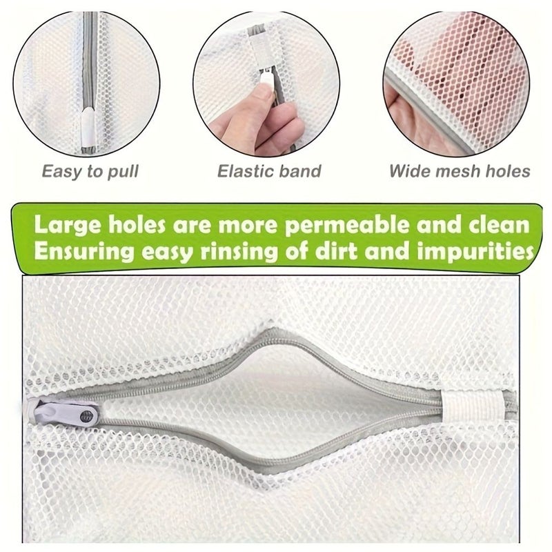 Five Extra Large Mesh Laundry Bags 15.75 Inches Random 5pcs - Image 2