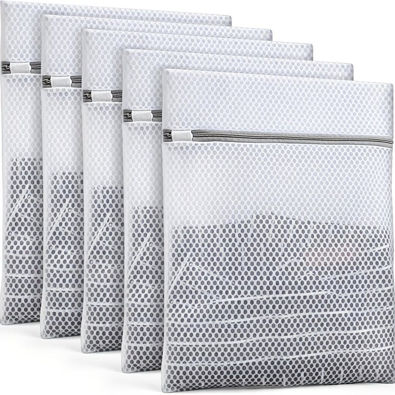 Five Extra Large Mesh Laundry Bags 15.75 Inches Random 5pcs - Image 1