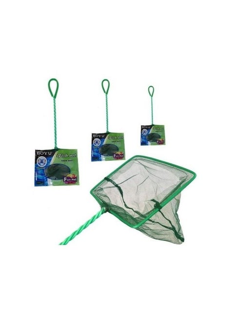 3pcs Aquarium Fish Net Green