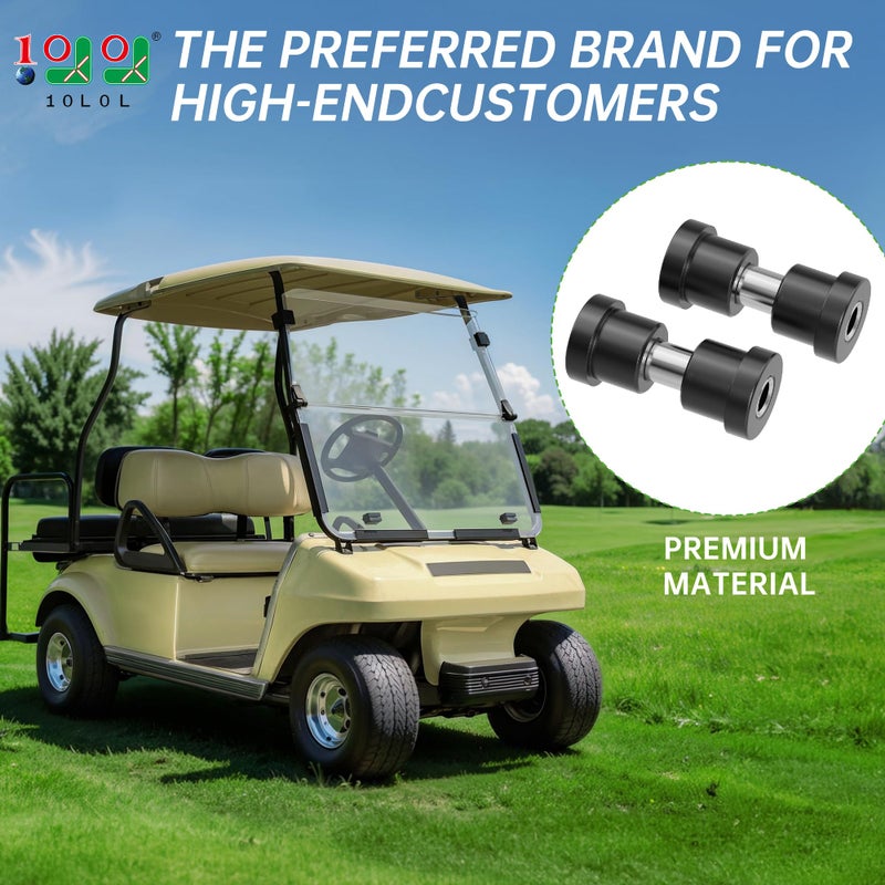 10L0L Golf Cart Spring Bushing Kit-Rear Leaf Springs Shackles Bushing Sleeve for EZGO TXT/Medalist (1994-up) & Club Car DS (1981-up), Replaces Parts 70289-G02/70291-G01/1012303/1015583 - Image 2