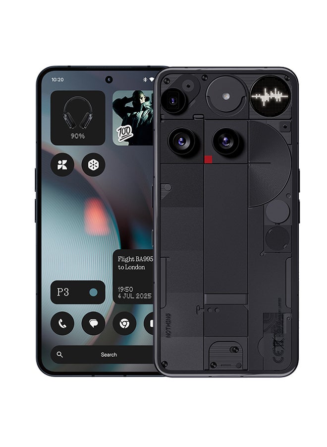 نوثينج هاتف 3 ثنائي الشريحة 5G أسود 16 جيجابايت رام 512 جيجابايت - نسخة الشرق الأوسط - Image 1