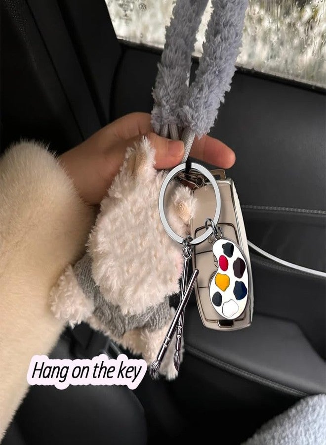 Yreamont Art Lovers Gifts for Women Paint Brush Palette Keychain for Artist Gifts for Men Artist Keychain for Painter Birthday Christmas Gifts for Art Teacher Appreciation Gifts from Student - Image 5