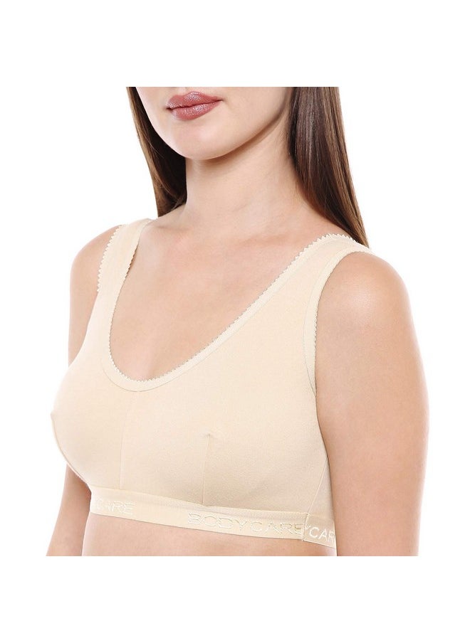 Bodycare Women's Cotton Non-Padded Wire Free Sports Bra Beige - pzsku/ZC611170532E99C483EF3Z/45/_/1740982621/29e071c1-acb3-4905-a7b7-6cf134a7037e