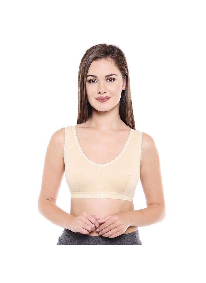 Bodycare Women's Cotton Non-Padded Wire Free Sports Bra Beige - pzsku/ZC611170532E99C483EF3Z/45/_/1740982639/766daf25-6904-4612-979a-59b04c2c3b22