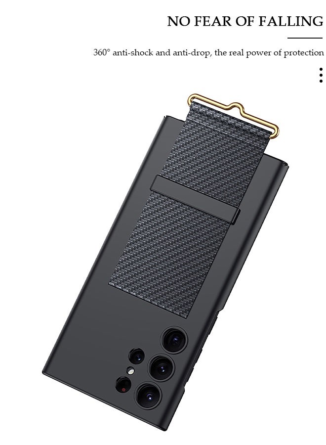 DUNISO Samsung Galaxy S23 Ultra Case S23 Ultra Slim Stand Case Galaxy S23 Ultra Case Supports Wireless Charging Anti-Drop Anti-Fingerprint All-Around Protection Black - Image 4