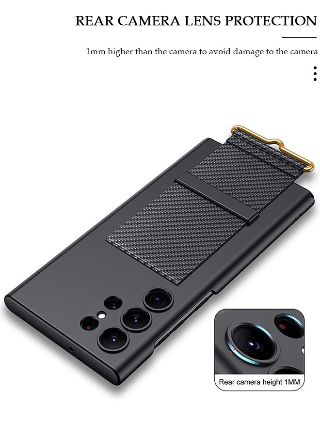 DUNISO Samsung Galaxy S23 Ultra Case S23 Ultra Slim Stand Case Galaxy S23 Ultra Case Supports Wireless Charging Anti-Drop Anti-Fingerprint All-Around Protection Black - Image 3