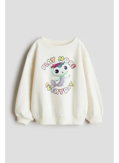 اتش اند ام Motif-detail sweatshirt