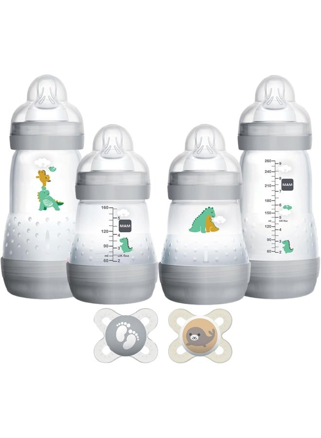 MAM Feed & Soothe Bottle & Pacifier Gift Set, Unisex, 0+ Months, 6-Count - Image 1