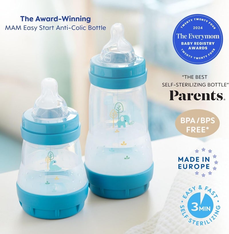MAM Feed & Soothe Bottle & Pacifier Gift Set, Unisex, 0+ Months, 6-Count - Image 3