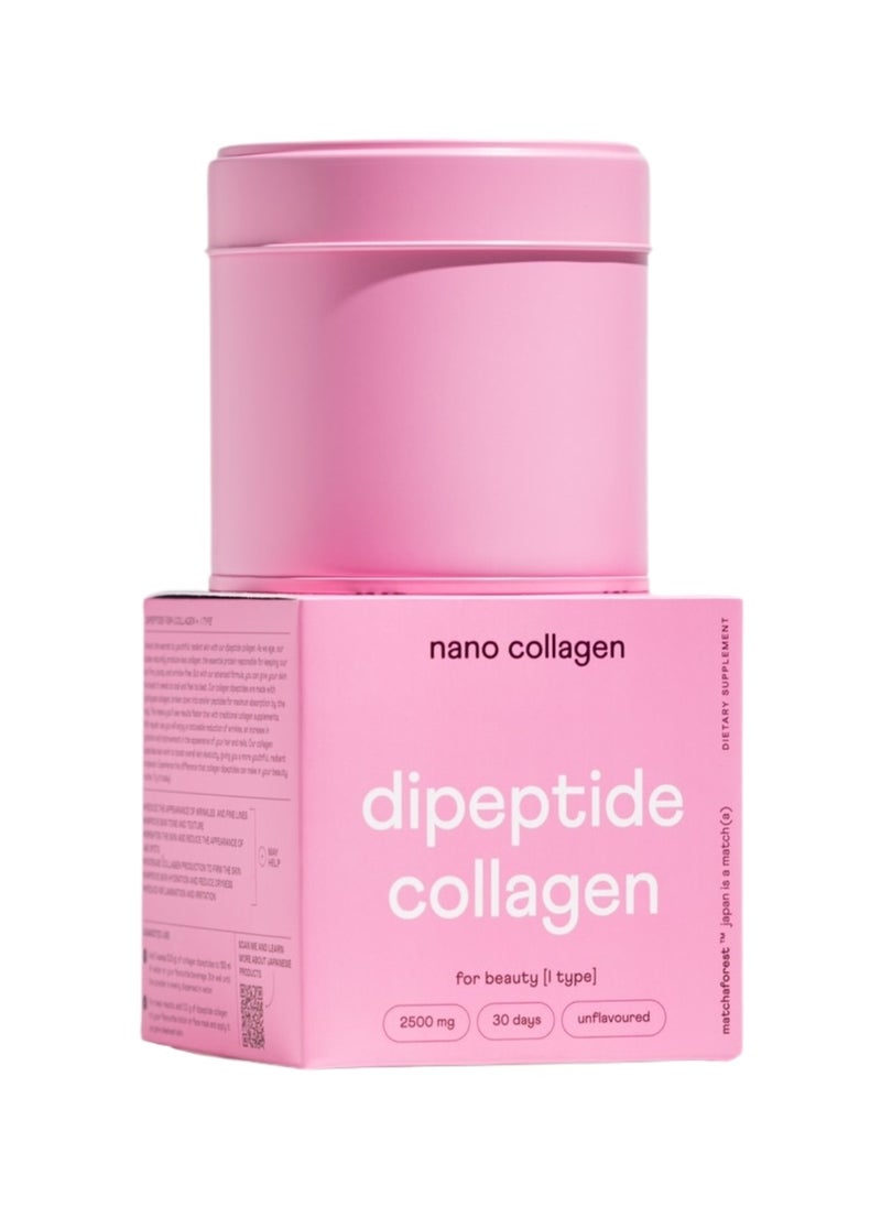 matcha forest - Marine Dipeptide Collagen For Beauty - Skin, Hair & Nails Support - Preventing Aging Supplement - 2500MG - 30 Servings - Image 1