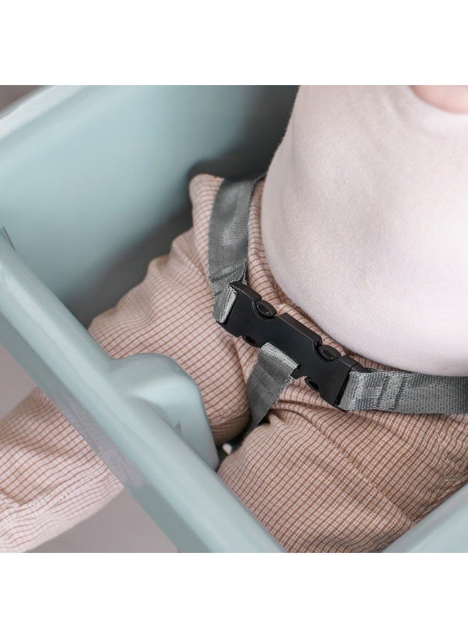 IKEA (IKEA) IKEA ANTILOP Highchair with Safety Belt – Grey-Blue/White | Lightweight & Easy to Clean Baby Chair - Image 4