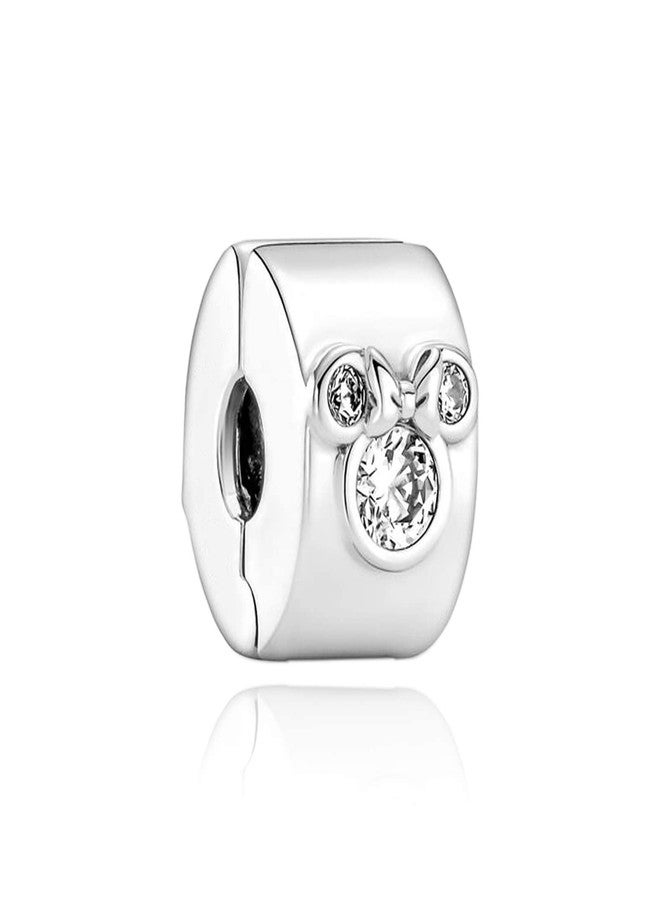 VALGACLS Miki Mouse & Mini Mouse Clip Charm 925 Sterling Silver Charms for Bracelets Necklace - Image 1
