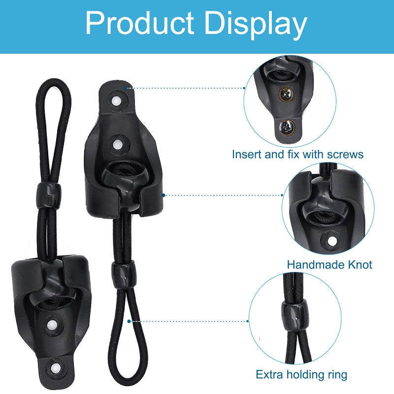 Lihopefe Sun Shading Components Bunge Kit And End Cover Weather Resistant Suitable For Coolaroo Outdoor Roller Blinds Outdoor Blinds And Roller Blinds(Black) - Image 3